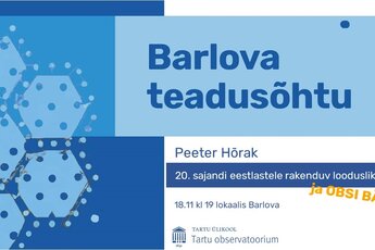 Barlova teadusõhtu 18.11.2024